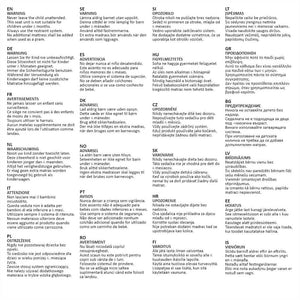 Passeggino 3 in 1 in Alluminio Blu e Nero 10115