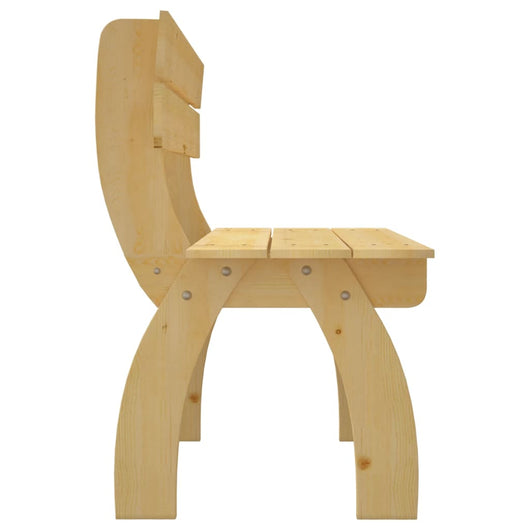 Panca da Giardino 150 cm in Legno di Pino Impregnato 41960