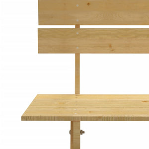 Panca da Giardino 150 cm in Legno di Pino Impregnato 41960