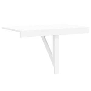 Tavolo Pieghevole da Parete Bianco 100x60 cm 243054