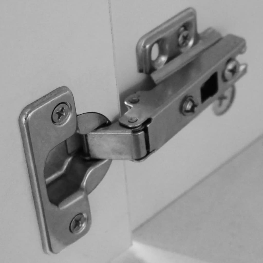 Scrivania con Cassetto e Armadietto Bianca 100x40x73 cm 243058