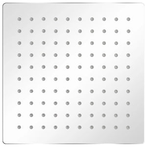 Testa Doccia a Pioggia in Acciaio Inossidabile 20x20cm Quadrata 142159