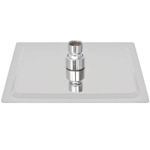 Testa Doccia a Pioggia in Acciaio Inossidabile 20x20cm Quadrata 142159