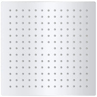 Testa Doccia a Pioggia in Acciaio Inossidabile 25x25cm Quadrata 142160