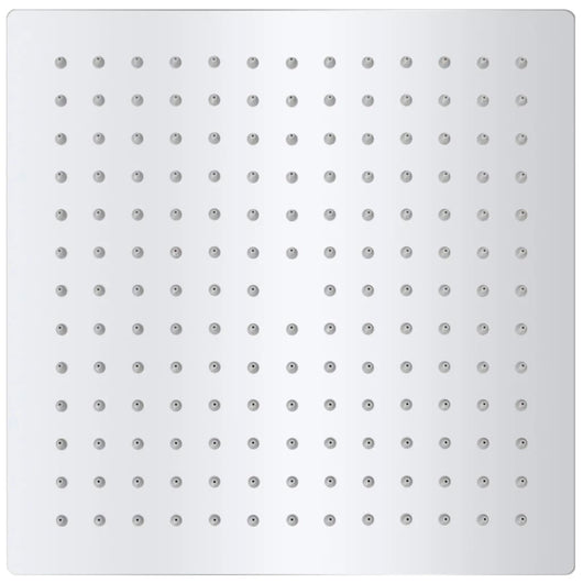 Testa Doccia a Pioggia in Acciaio Inossidabile 25x25cm Quadrata 142160