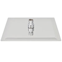Testa Doccia a Pioggia in Acciaio Inossidabile 25x25cm Quadrata 142160