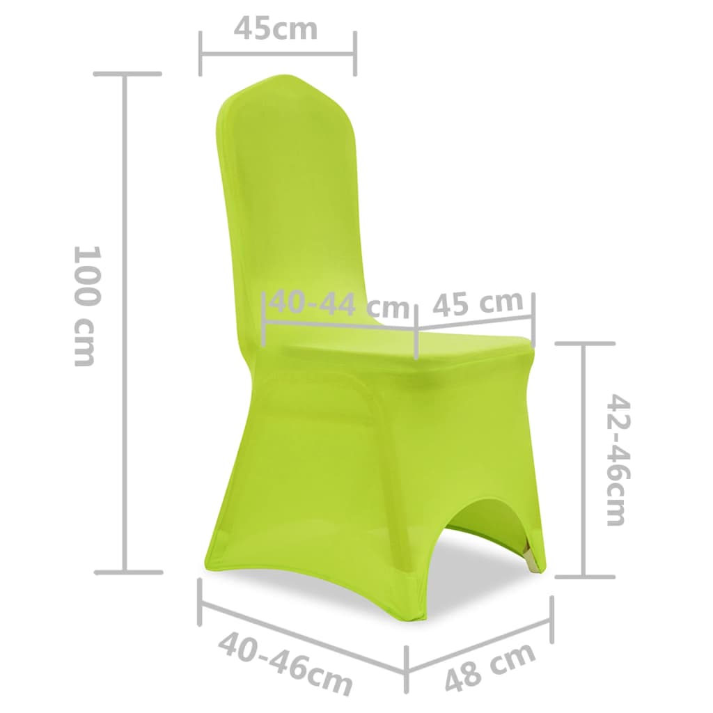 Fodera Elastica per Sedie 4 pz Verde 131417