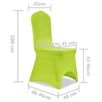 Fodera Elastica per Sedie 4 pz Verde 131417