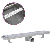 Canaletta di Drenaggio per Doccia a Bolle 630x140 mm in Acciaio 142190