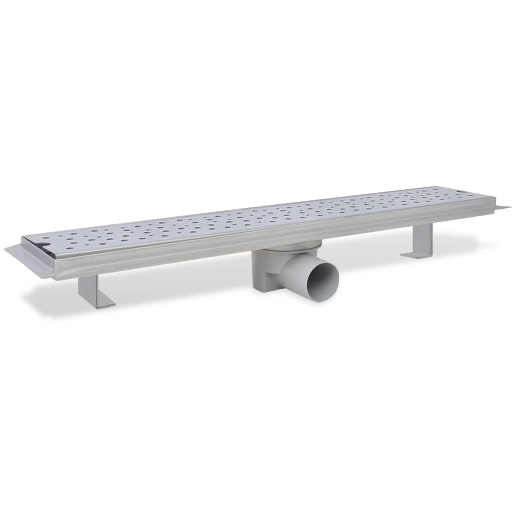 Canaletta di drenaggio per doccia Doppio 630x140 mm Acciaio inox cod mxl 47313