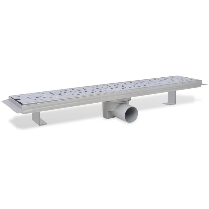 Canaletta di Drenaggio per Doccia a Bolle 630x140 mm in Acciaio 142190