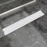 Canaletta di Drenaggio per Doccia Bolle 730x140 mm Acciaio Inox cod mxl 47320