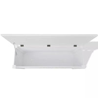 Panca pouf sgabello contenitore panca mobile in stile barocco bianco 3002032