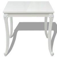 Tavolo da Pranzo 80x80x76 cm Bianco Lucido 243382