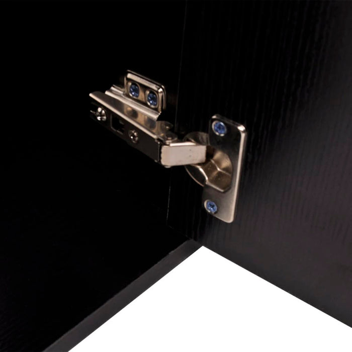 Set Mobili da Bagno 11 pz con Lavabo e Rubinetto Nero 273687