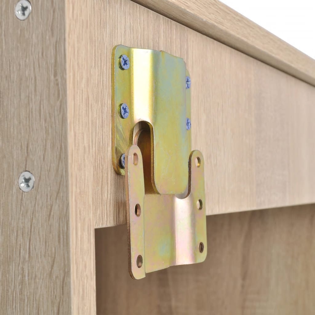 Set Mobili da Bagno 9 pz con Lavabo e Rubinetto Beige 273690