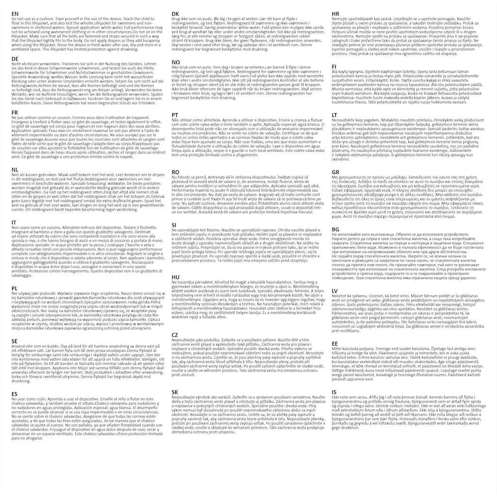 Giubbotto Salvagente 100 N 30-40 kg 91125