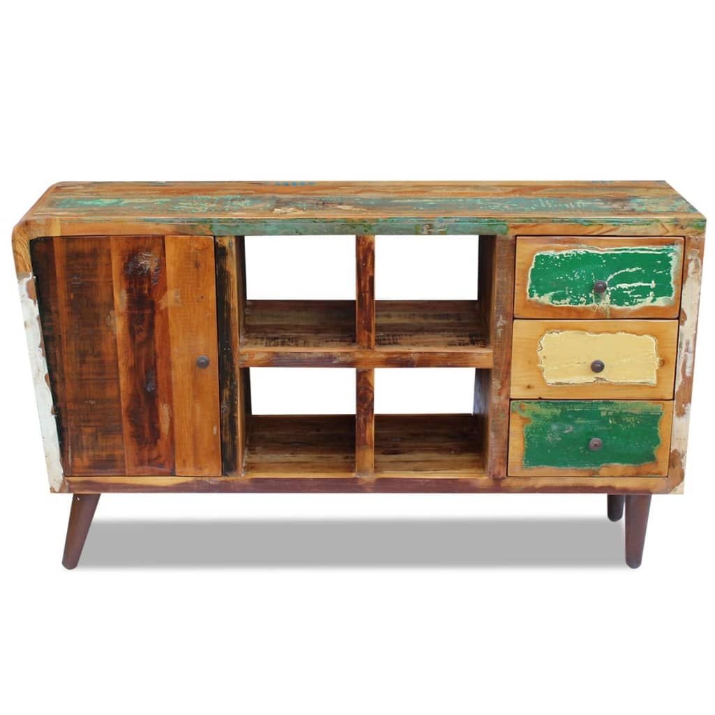 Credenza in Legno Massello di Recupero 150x40x86 cm 243342