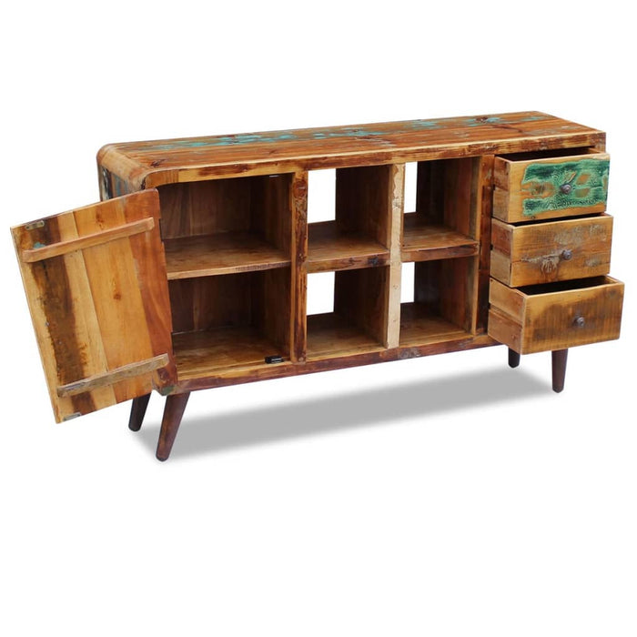 Credenza in Legno Massello di Recupero 150x40x86 cm 243342