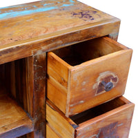 Credenza in Legno Massello di Recupero 150x40x86 cm 243342