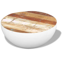 Tavolino da Salotto Forma di Coppa Legno di Recupero 60x60x30cm 243353