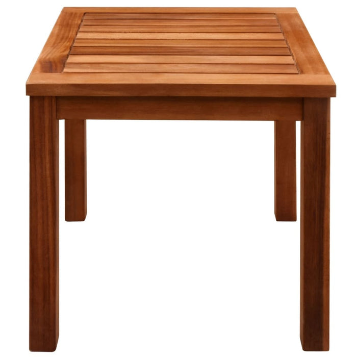 Lettini Prendisole 2 pz con Tavolo in Massello Acacia Textilene 273752