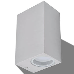 Applique LED da Parete Quadrata 2 pz Proiezione Alto/in Basso 42409