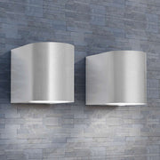 Applique LED 2pz Rotonde da Parete per Esterno Proiezione Basso cod mxl 65285