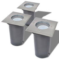 Faretto Carrabile LED 3 pz Quadrato per Esterno cod mxl 76477