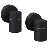 Lampada LED da Parete 2 pz Acciaio Inox Proiezione Basso 42416