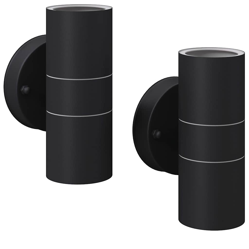 Applique LED Parete 2 pz Acciaio Inox Proiezione Alto/ Basso cod mxl 60202
