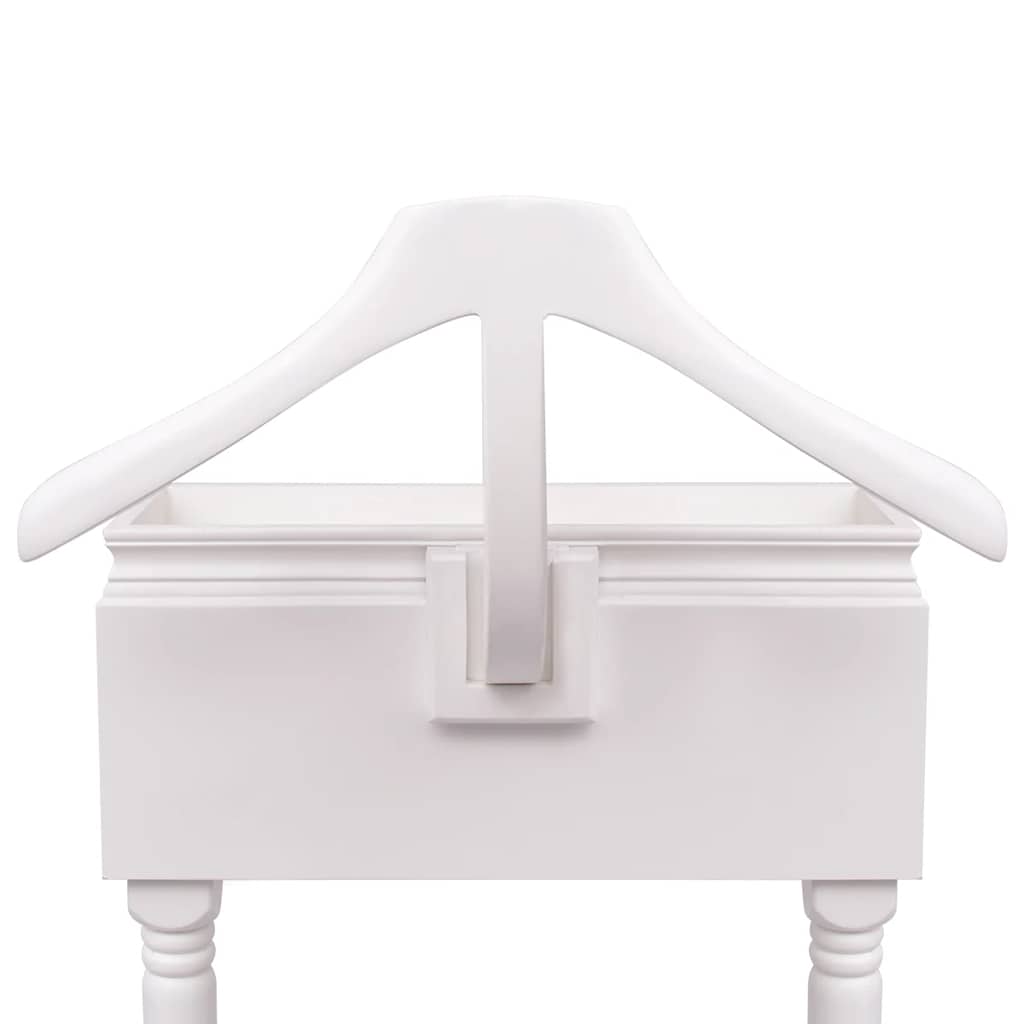 Appendiabiti con Armadietto in Legno Bianco 242751