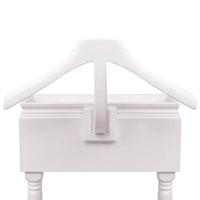 Appendiabiti con Armadietto in Legno Bianco 242751