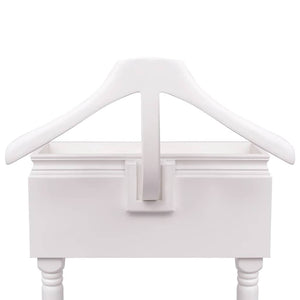 Appendiabiti con Armadietto in Legno Bianco 242751