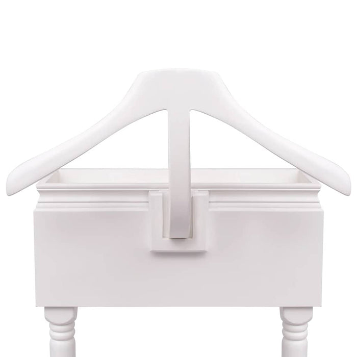 Appendiabiti con Armadietto in Legno Bianco 242751