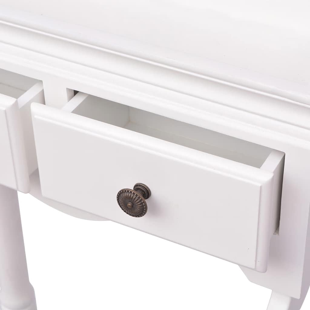 Appendiabiti con Armadietto in Legno Bianco 242751