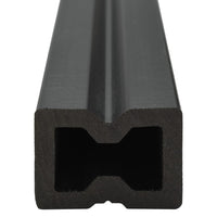 Pavimento per Esterni in WPC con Accessori 40 m² 2,2 m Grigio 273807