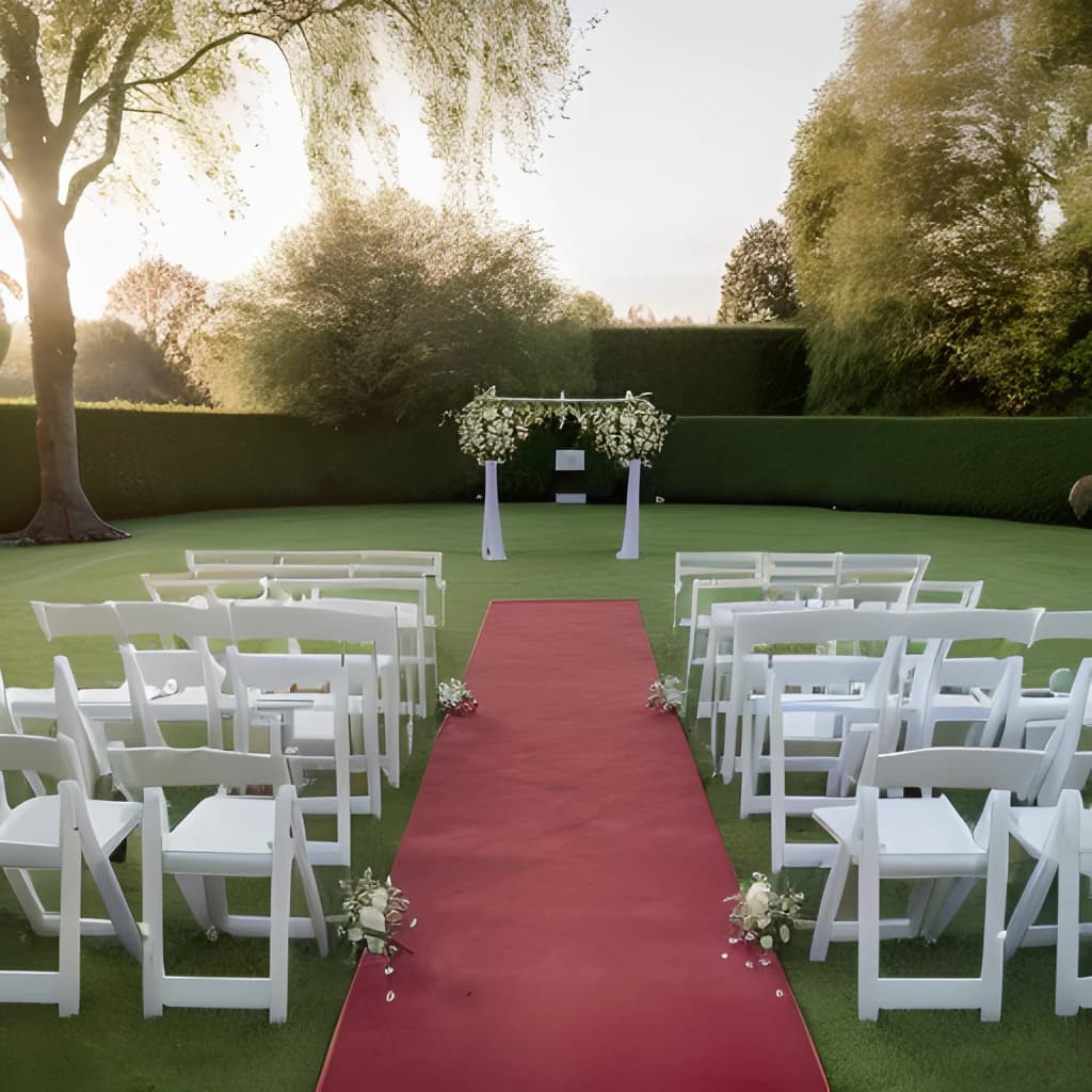 Tappeto Piatto da Esposizione 1x12 m Rosso 30080