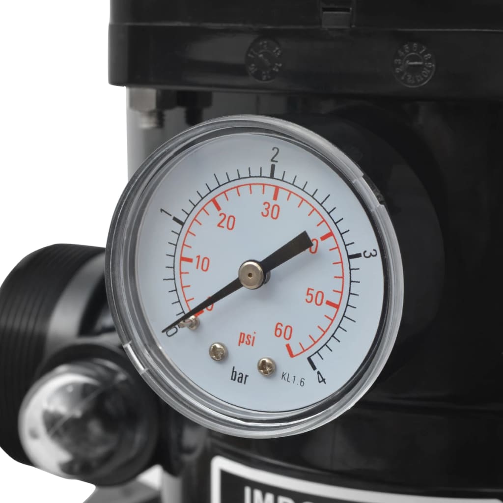 Filtro a Sabbia per Piscine Valvola a 6 Posizioni Blu 460 mm 91169