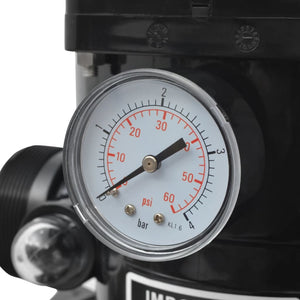 Filtro a Sabbia per Piscine Valvola a 6 Posizioni Blu 460 mm 91169