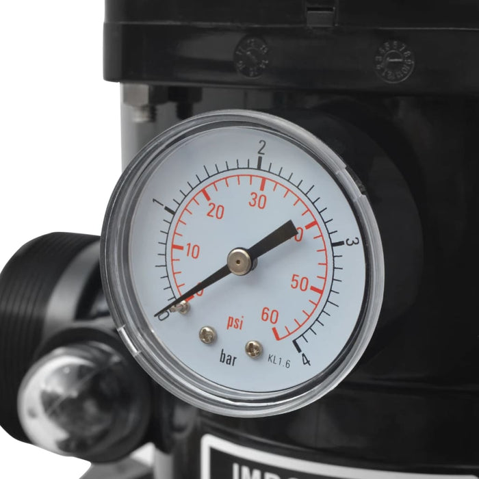 Filtro a Sabbia per Piscine Valvola a 6 Posizioni Blu 460 mm 91169