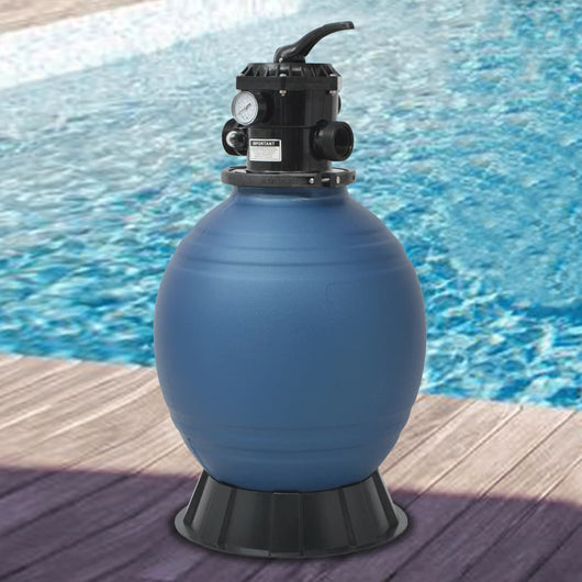 Filtro a Sabbia per Piscine Valvola a 6 Posizioni Blu 460 mm 91169