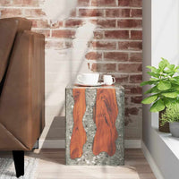 Sgabello in Legno Massello di Teak e Resina 243468