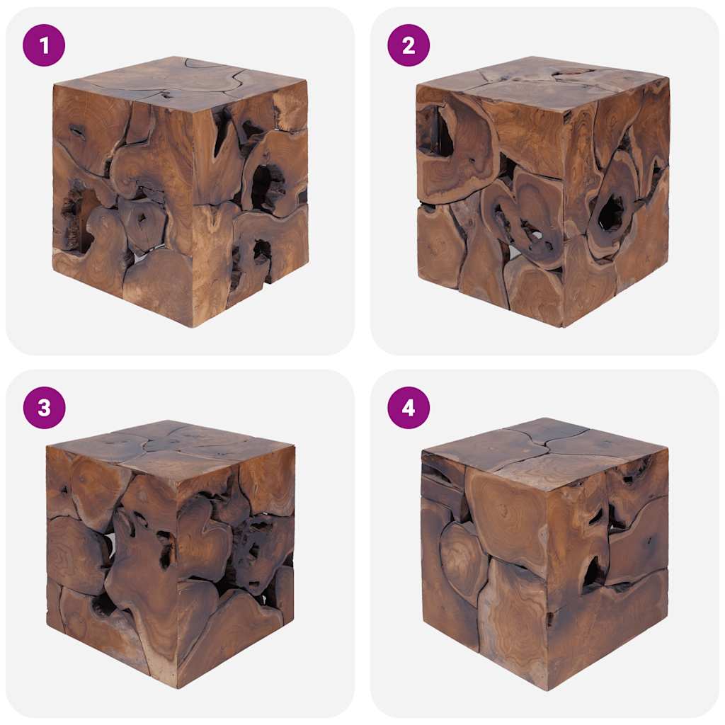 Sgabello in Legno Massello di Teak cod mxl 49151