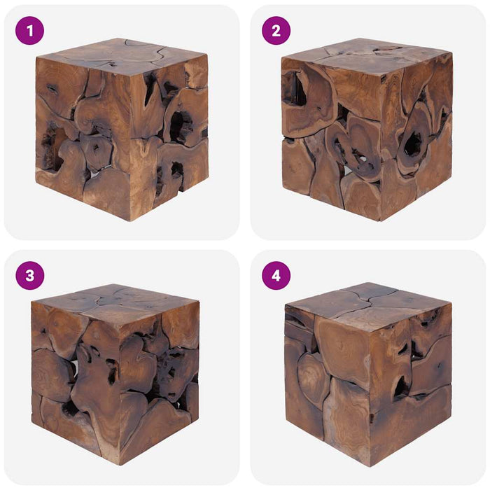 Sgabello in Legno Massello di Teak cod mxl 49151