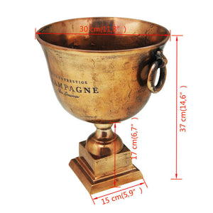 Trofeo Coppa Champagne Cooler Rame Marrone cod mxl 57860