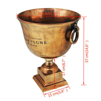 Trofeo Coppa Champagne Cooler Rame Marrone 243498