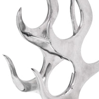 Cremagliera a Forma di Fiamma 9 Bottiglie in Alluminio Argento cod mxl 56569