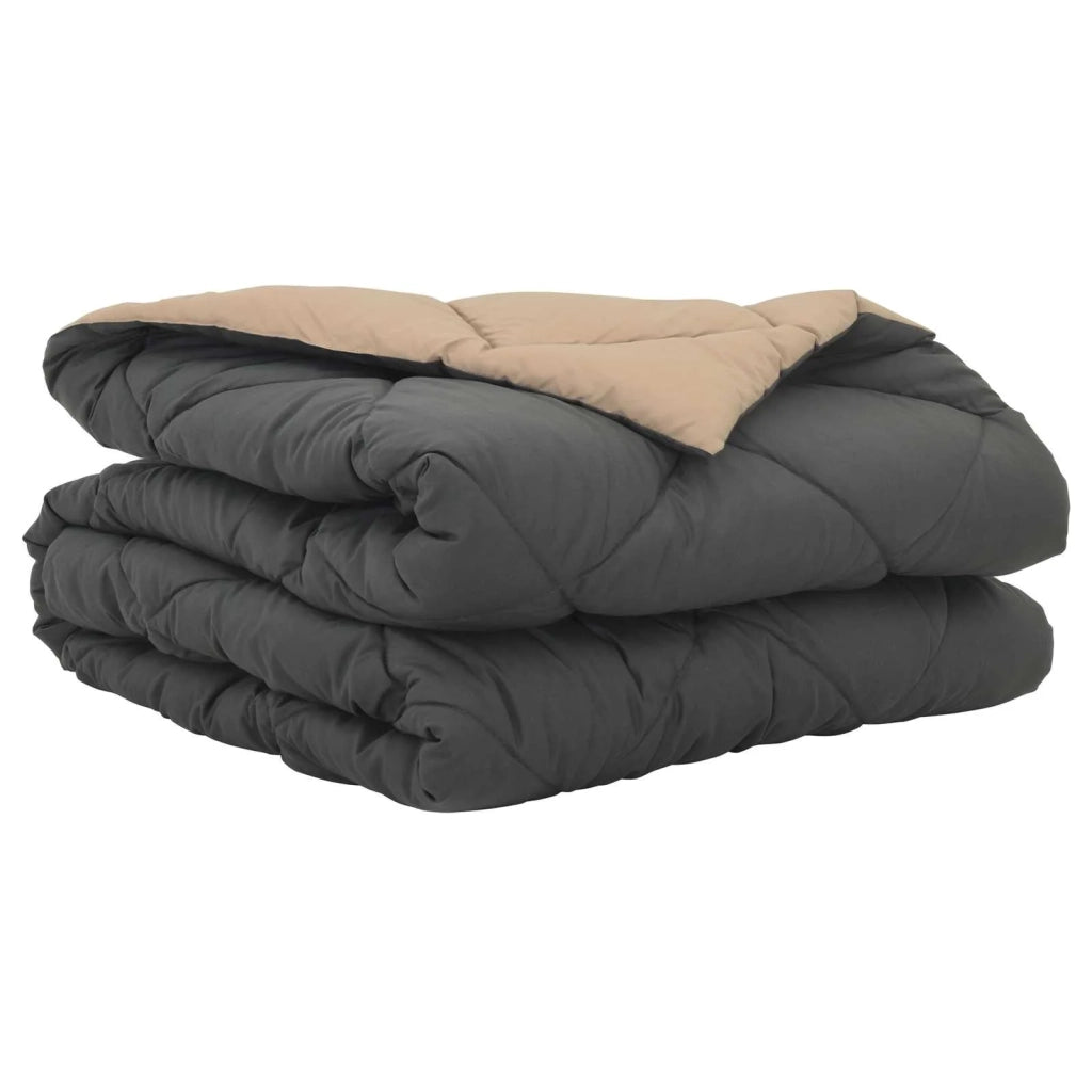 Duvet Estivo Antracite e Talpa 220 x 140 cm Microfibra
