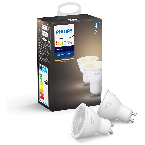 Philips hue white gu10 - confezione da 2 - 929001953502